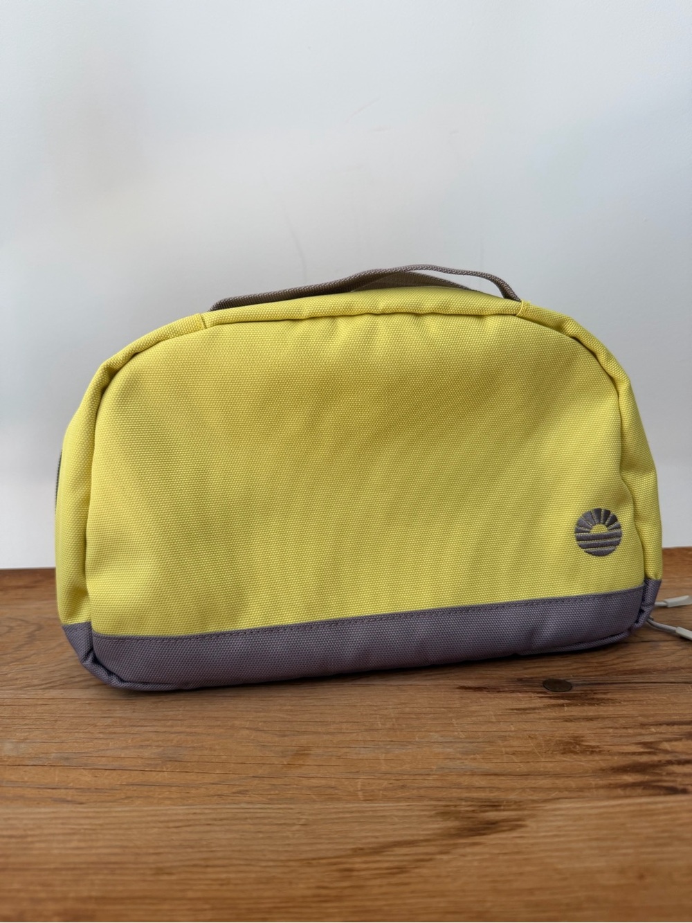 NWOT Tobiq Toiletry Bag Large Nylon Makeup Travel Cosmetic Pouch Packing Yellow